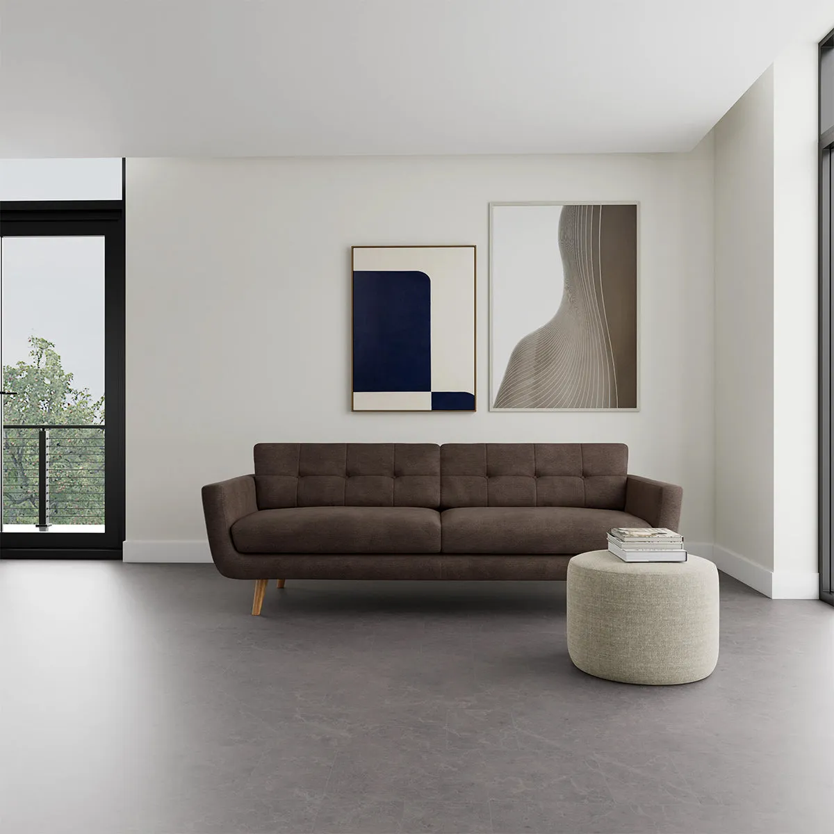 Vera Fabric 3 Seater Sofa