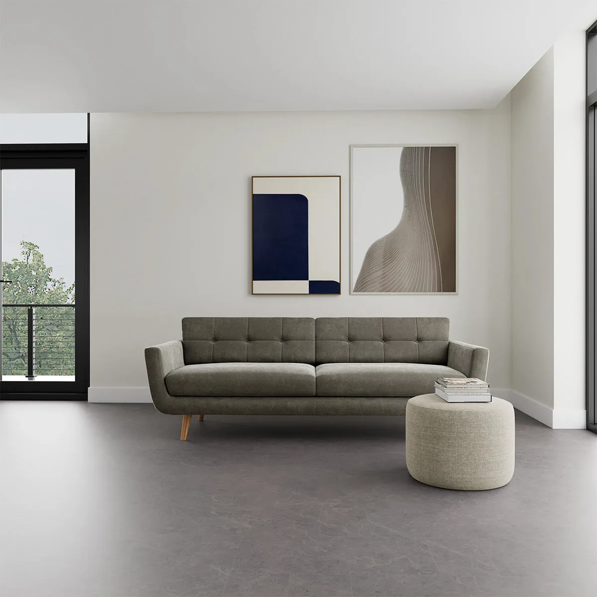 Vera Fabric 3 Seater Sofa