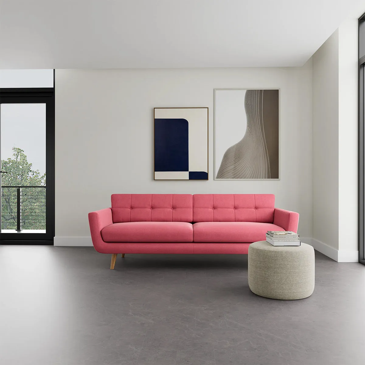 Vera Fabric 3 Seater Sofa