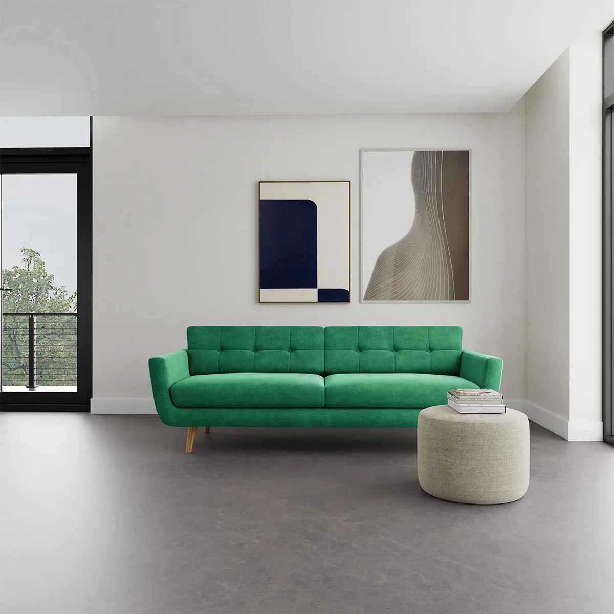 Vera Fabric 3 Seater Sofa