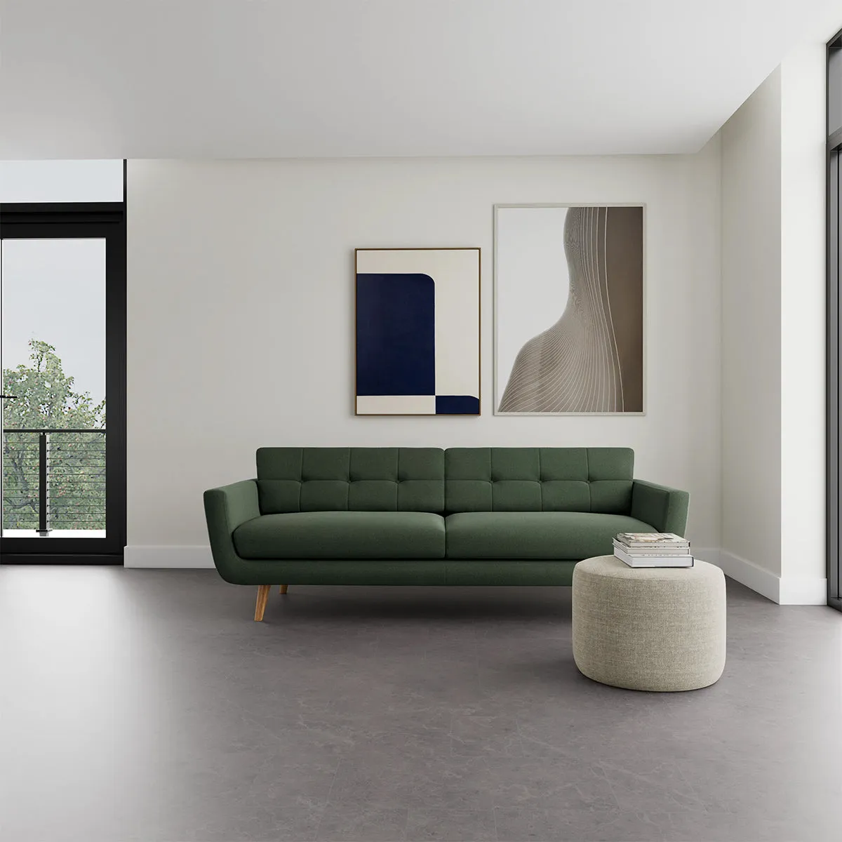 Vera Fabric 3 Seater Sofa