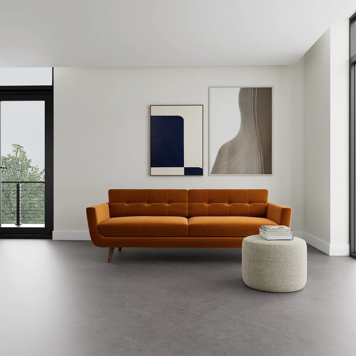 Vera Velvet 3 Seater Sofa