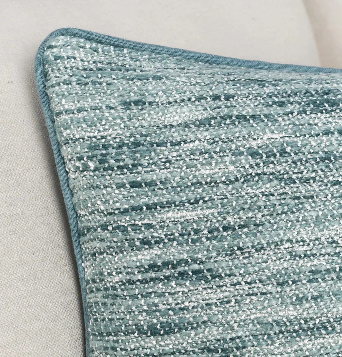 Villa By Classic Home - Sharma 14x26 Cotton Blend Throw Pillow, Chambray Blue - V300028 Villa By Classic Home