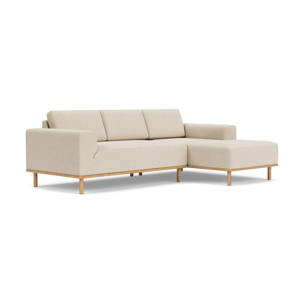 Vilmar Boucle Right Chaise Sofa