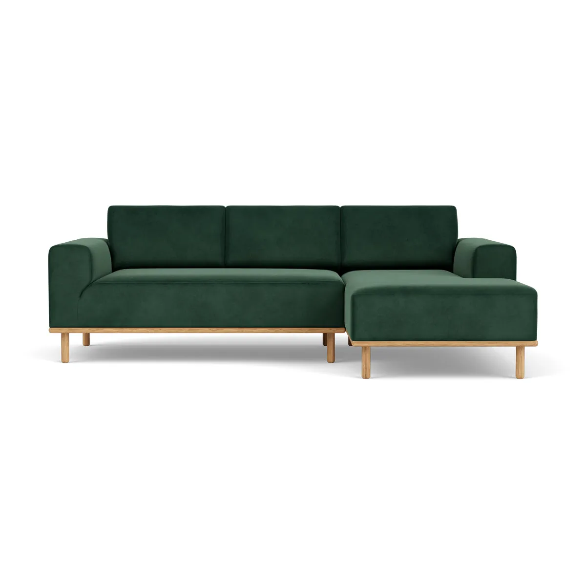Vilmar Velvet Right Chaise Sofa