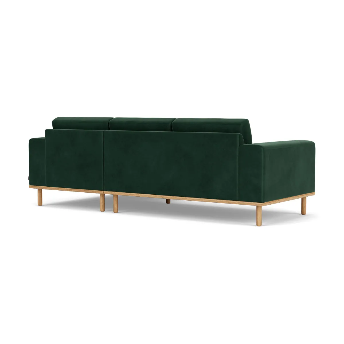 Vilmar Velvet Right Chaise Sofa