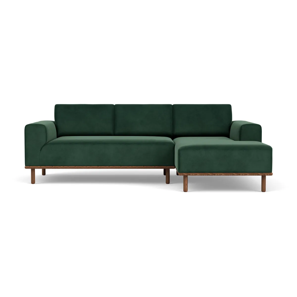 Vilmar Velvet Right Chaise Sofa