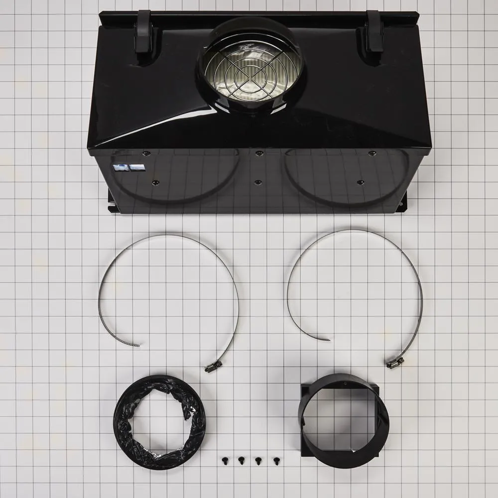 Whirlpool W10620783 Ductless Downdraft Vent Kit, Black