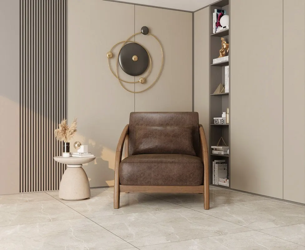 Wigaar Leather Chair by Alhome