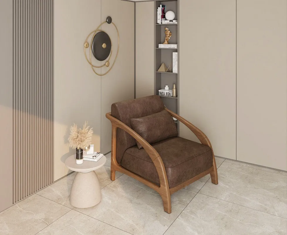 Wigaar Leather Chair by Alhome