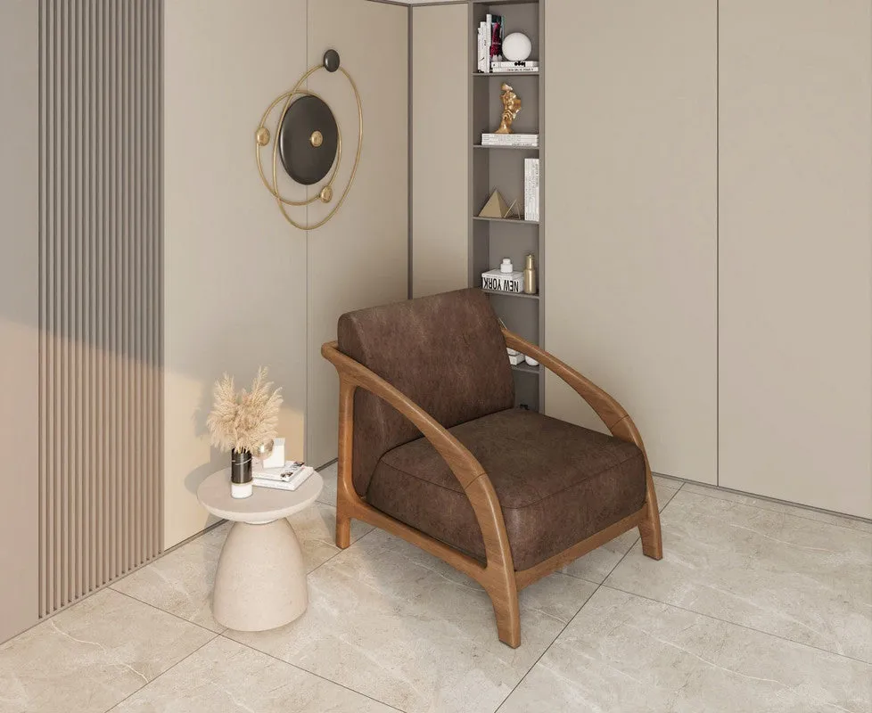 Wigaar Leather Chair by Alhome