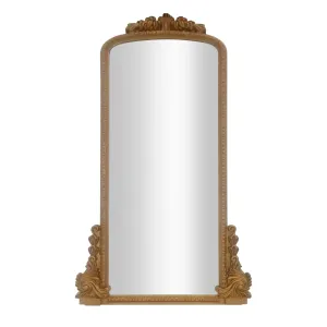 WOOD, 72", MIRROR WITH ANTIQUE FRAME, GOLD