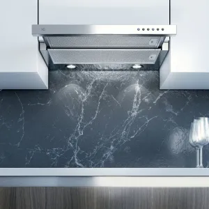 Xo Appliance XOC24SMUA 395 Cfm 24" Under Cabinet Glide Out Visor Italian Made Stainless