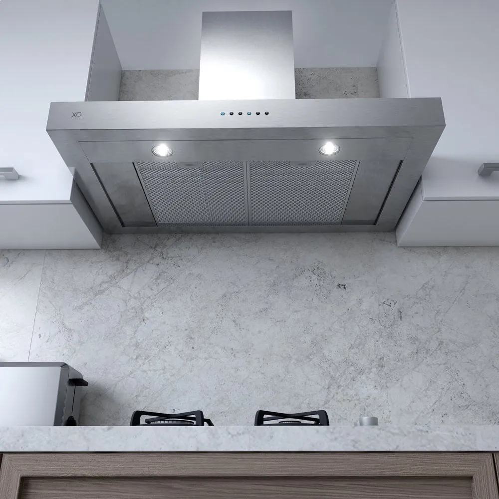 Xo Appliance XOR30S 600 Cfm 30" Sleek Contemporary Italian Made Wall Mount Hood Stainless
