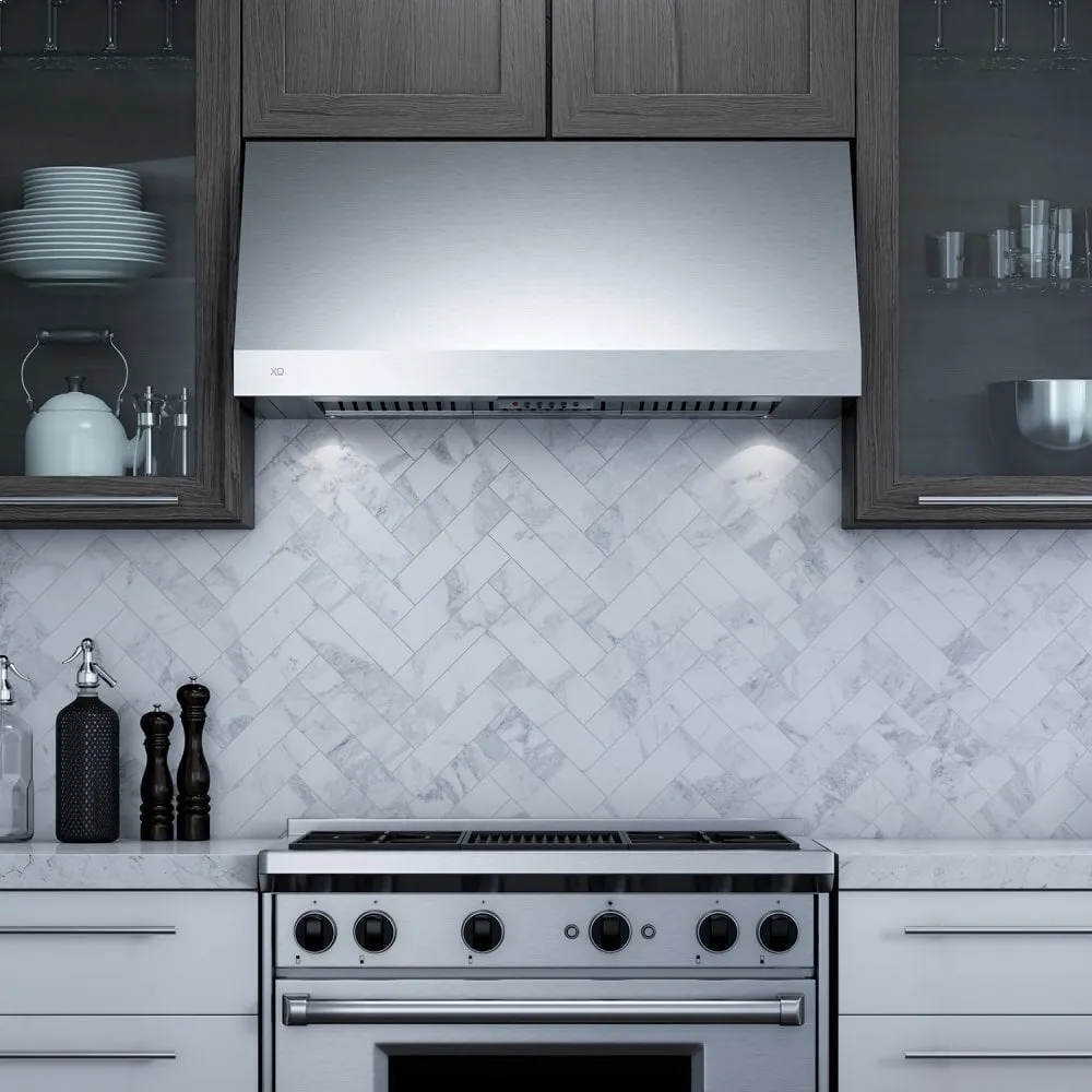 Xo Appliance XOT1830S 600 Cfm 30" Wall Mount Italian Made Pro Hood Stainless
