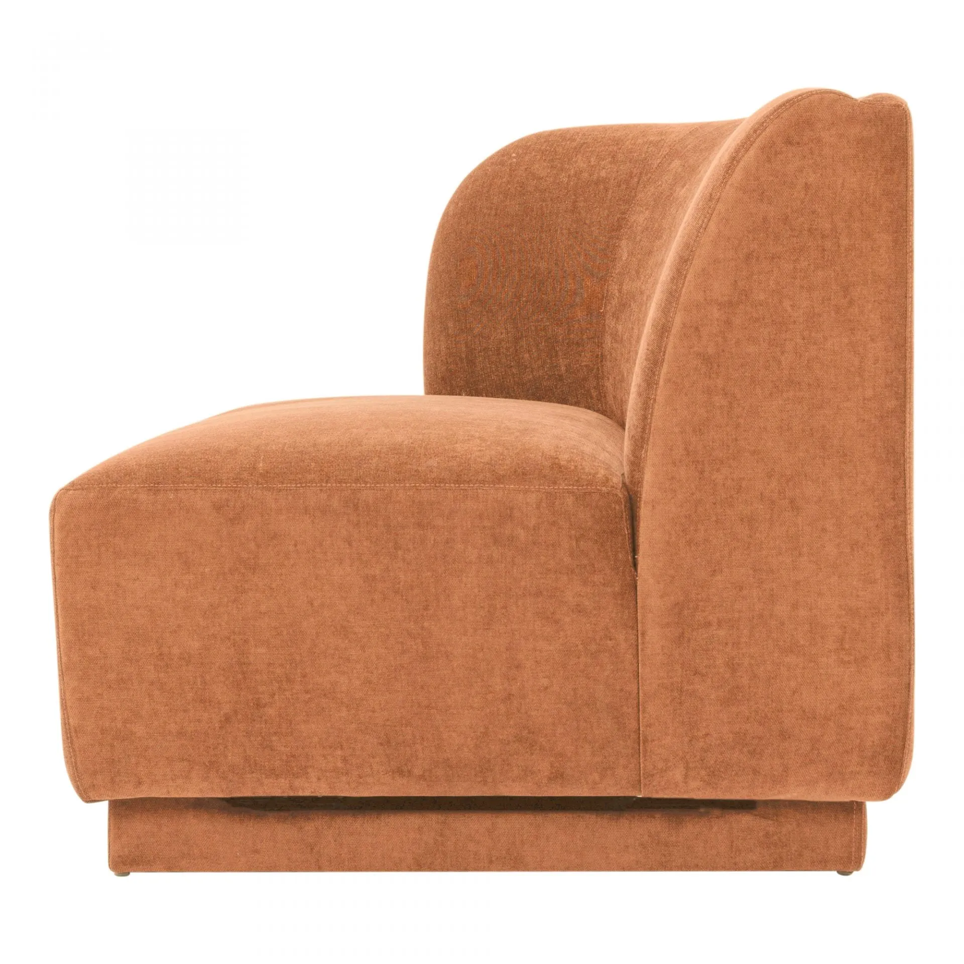 Yoon Chaise Left Fired Rust