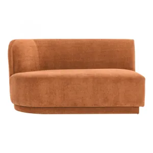 Yoon Chaise Left Fired Rust