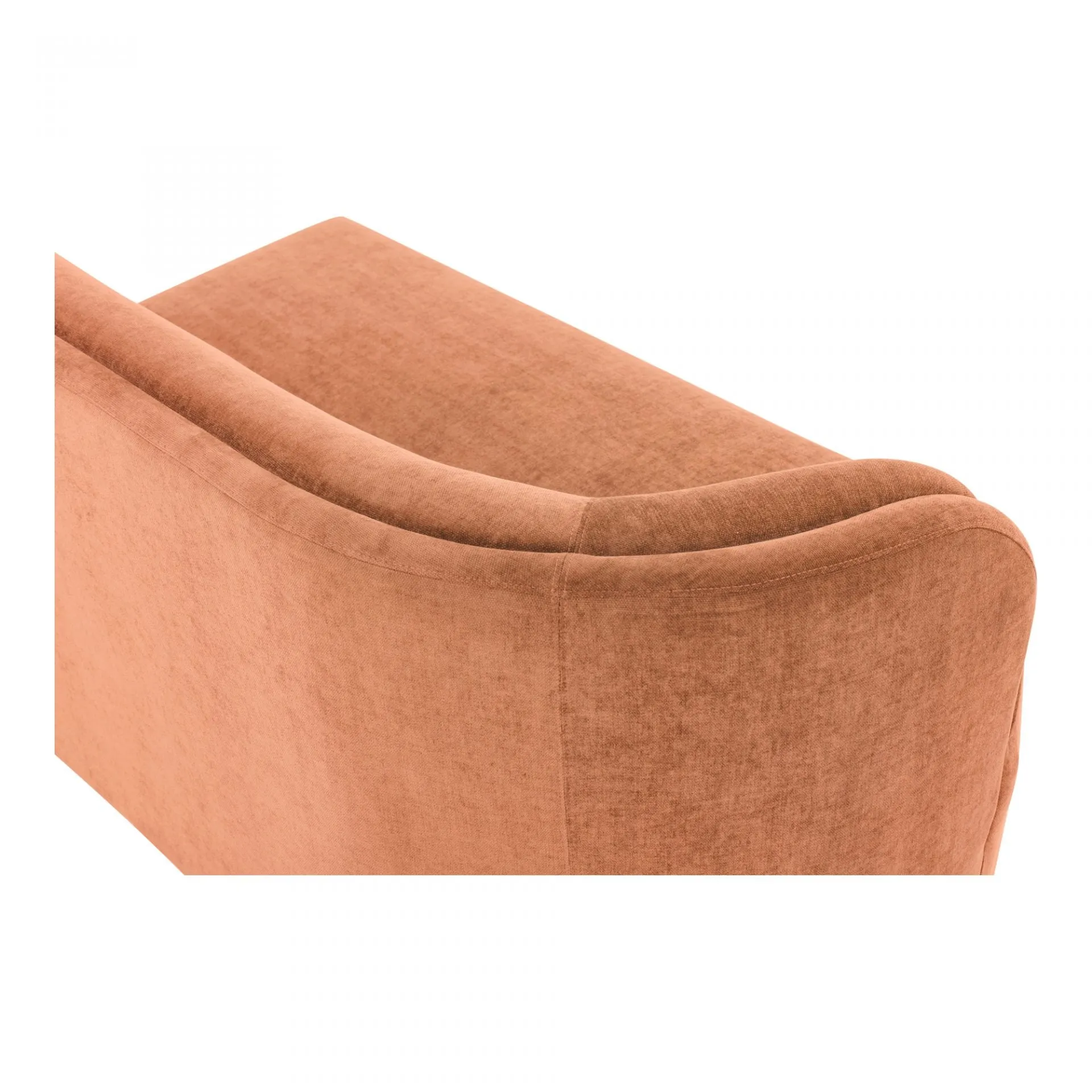 Yoon Chaise Left Fired Rust