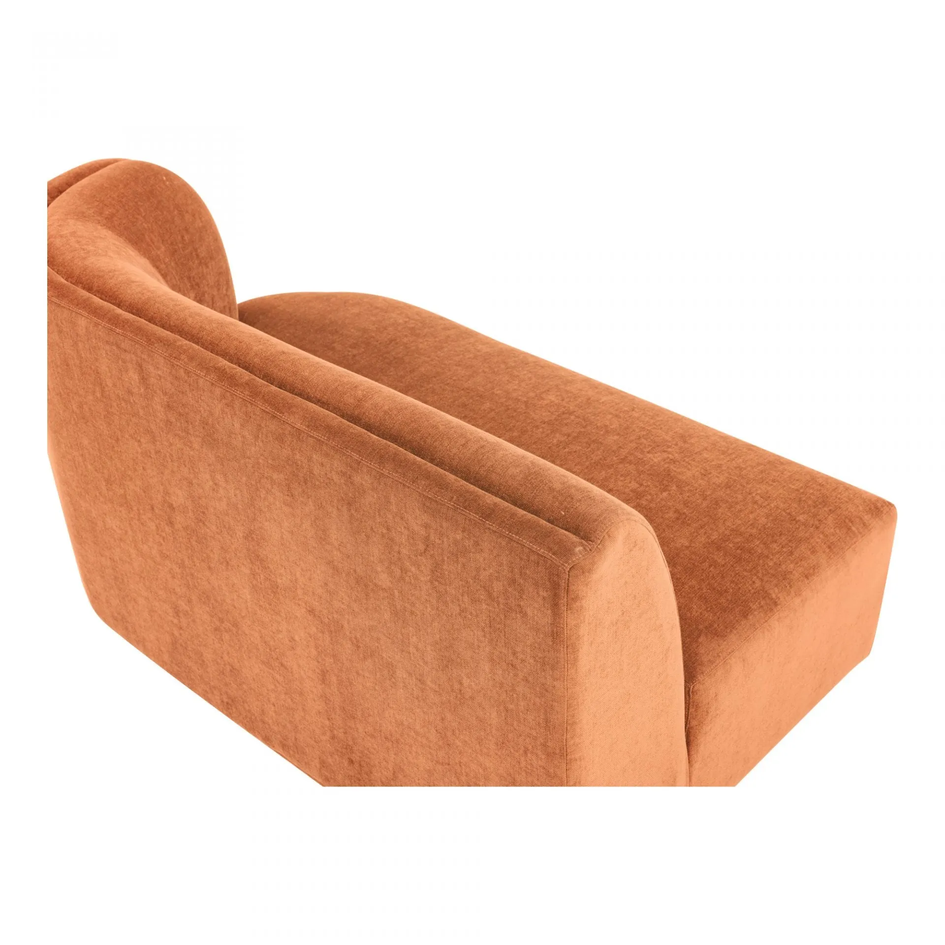 Yoon Chaise Left Fired Rust
