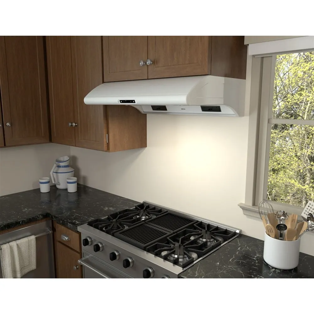 Zephyr AK2136BW 36" Typhoon Undercabinet Hood With 850 Cfm Blower, 6 Speed Levels