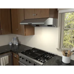 Zephyr AK2142BS 42" Typhoon Undercabinet Hood With 850 Cfm Blower, 6 Speed Levels