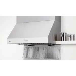Zephyr AK7548BS 48" Tempest Ii Wall Hood With 650 Cfm Blower, 6 Speed Levels, Act
