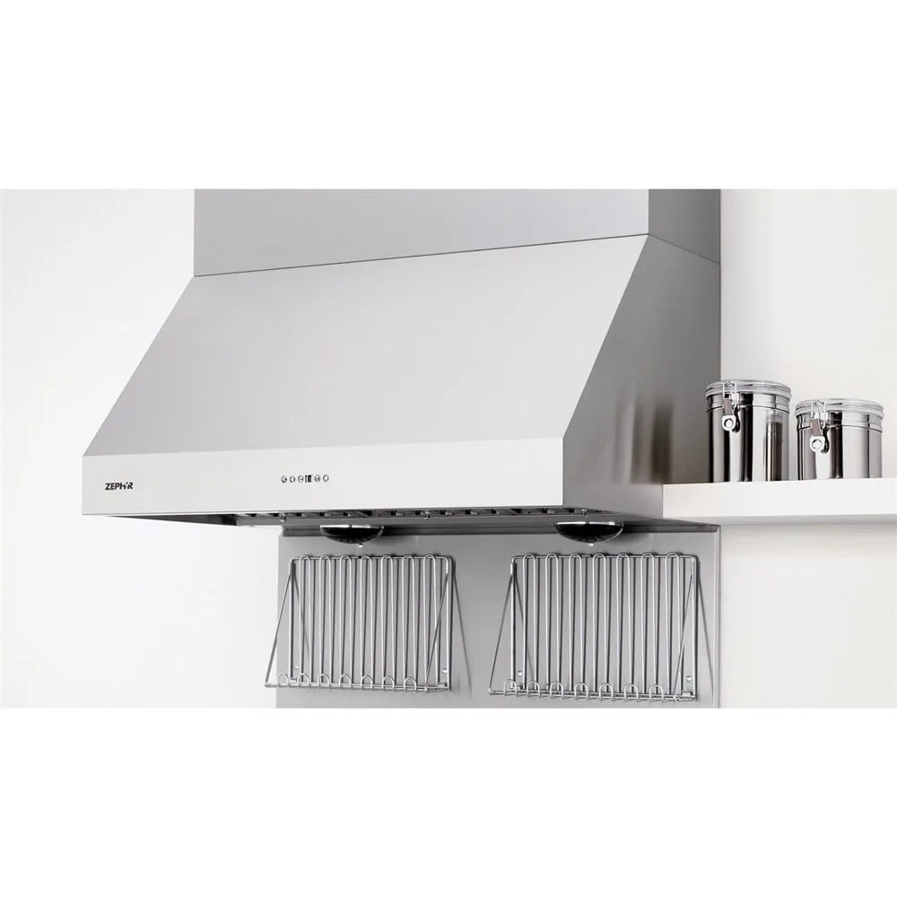 Zephyr AK7548BS 48" Tempest Ii Wall Hood With 650 Cfm Blower, 6 Speed Levels, Act