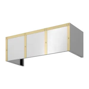 Zephyr BKDC14812ASG Duct Cover Banding Kit, 48In X 12In, Satin Gold