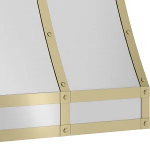 Zephyr BKFT36ASG Forte Hood Banding Kit, 36In, Satin Gold