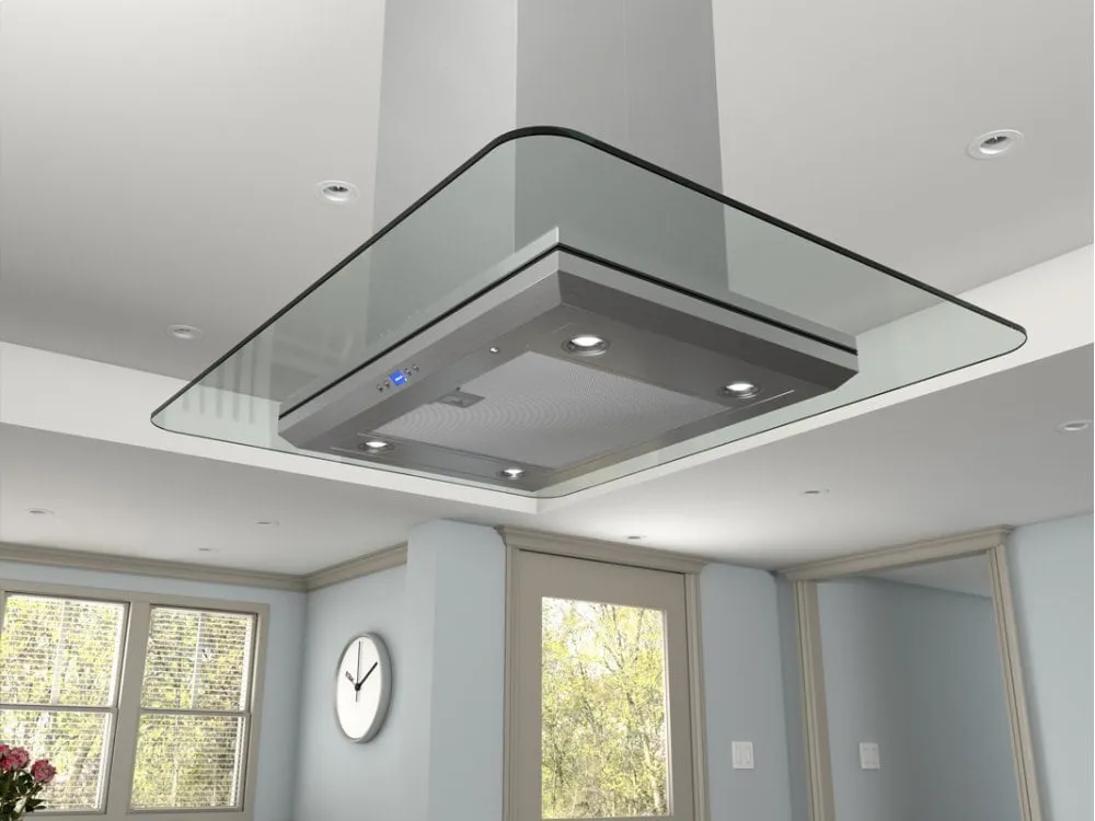 Zephyr ZVNE42AG 42" Verona Island Hood W/715Cfm Blower,5 Speed Levels,Act,Dcbl Supprsson