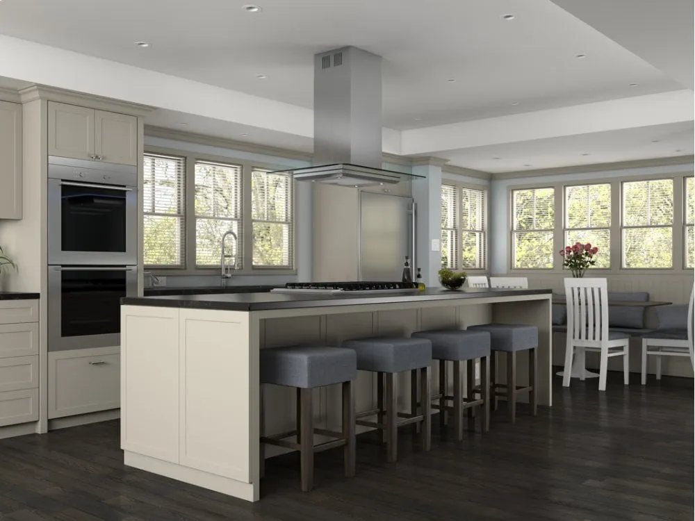 Zephyr ZVNM90AG 36" Verona Island Hood W/715Cfm Blower,5 Speed Levels,Act,Dcbl Supprsson