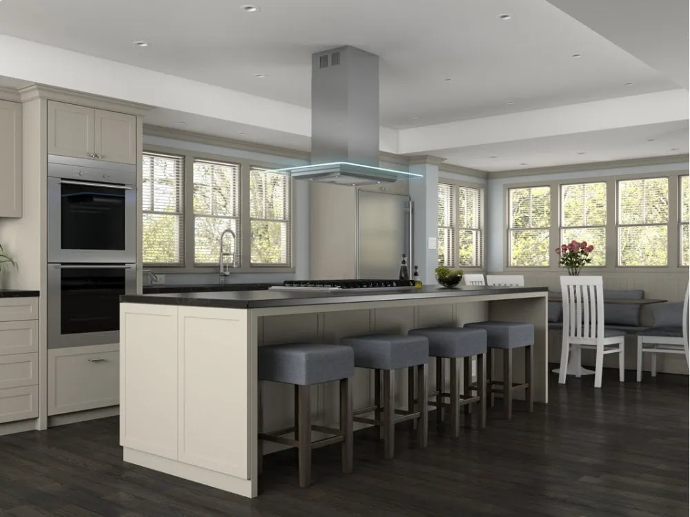 Zephyr ZVNM90AG 36" Verona Island Hood W/715Cfm Blower,5 Speed Levels,Act,Dcbl Supprsson